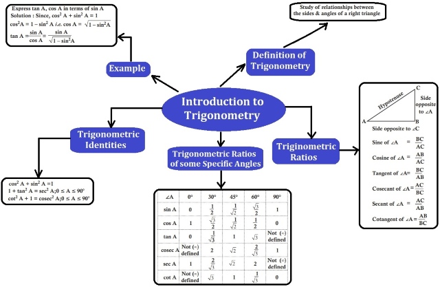 mind map class 10 maths chapter 8